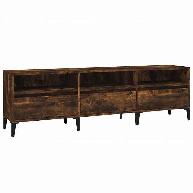 vidaXL TV skříňka kouřový dub 150 x 30 x 44,5 cm kompozitní dřevo