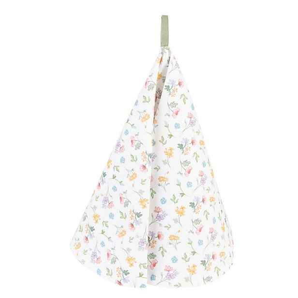 Bavlněná kulatá utěrka s květinovým motivem Colourful Flowers - Ø 80cm Clayre & Eef