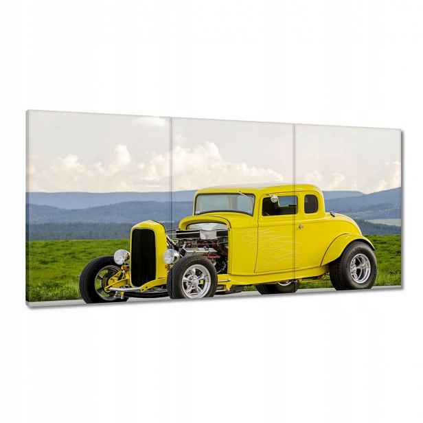 Obrazy 180x90 Žlutý Hot Rod