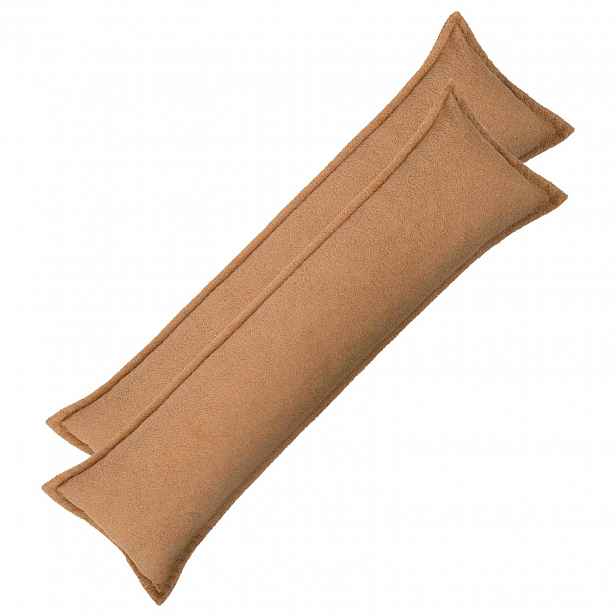 vidaXL Povlak na polštář 2 pcs HOUTEN Béžová 40 x 145 cm Bouclé