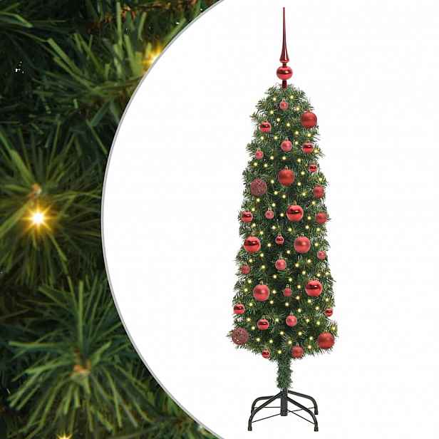 vidaXL Umělý vánoční stromeček Zelená 120 cm PVC, ocel a plast