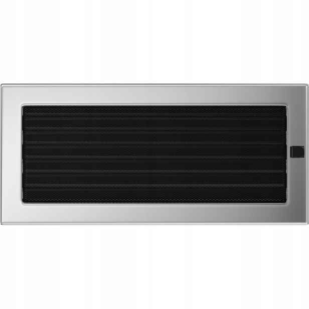 Ventilační mřížka 17x37 niklovaná s žaluzií