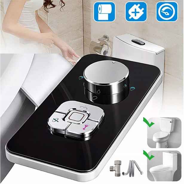 Bidetový Nástavec Na Wc Sedátko Dvojité Trysky Japonská toaleta Bidet