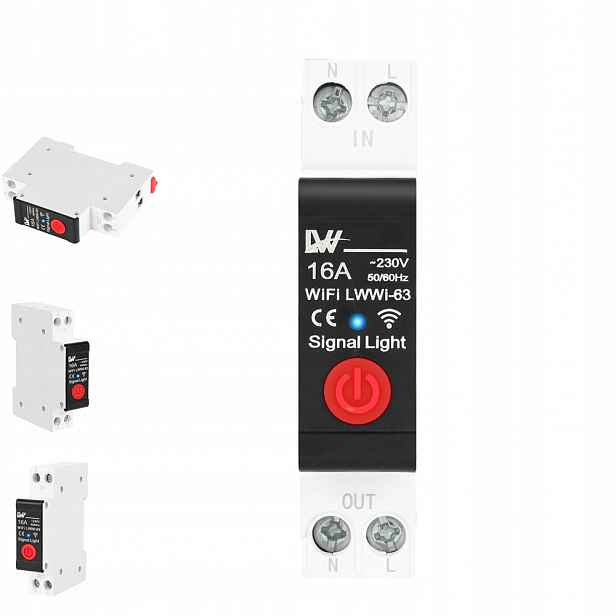 Relé Wifi 16A Smart Vypínač Na Din Lištu Ovladač