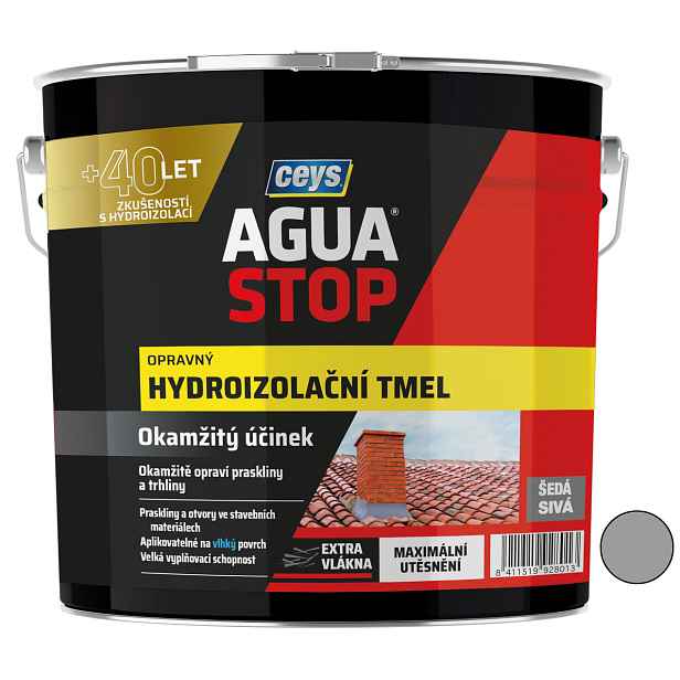 Tmel hydroizolační Ceys AGUA STOP šedý 4 kg