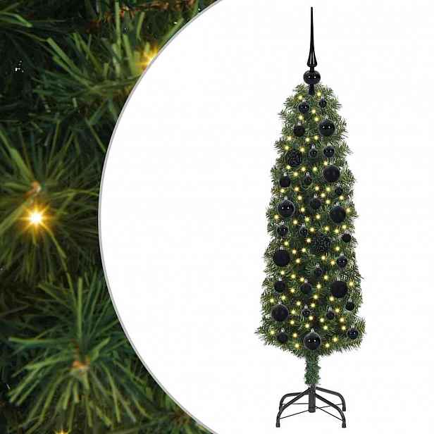 vidaXL Umělý vánoční stromeček Zelená 120 cm PVC, ocel a plast