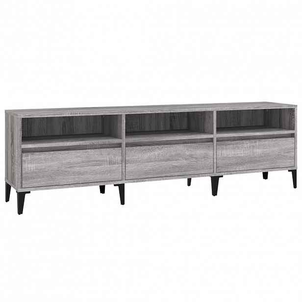 vidaXL TV skříňka šedá sonoma 150 x 30 x 44,5 cm kompozitní dřevo