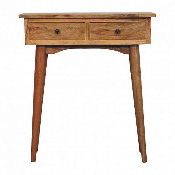 Artisan Furniture NOČNÍ SKŘÍŇKA Newton kaštan, 1 zásuvka a otevřená police, tmavě hnědá