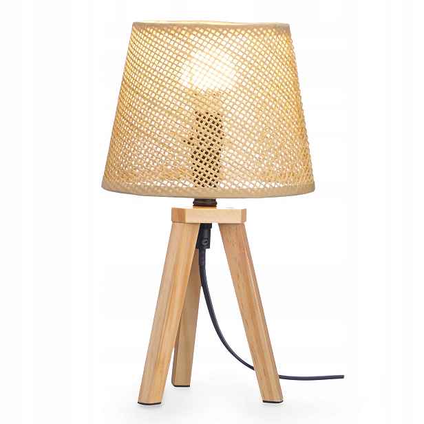 Lampa na noční stolek boho Natural, 32 cm