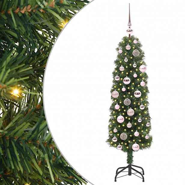 vidaXL Umělý vánoční stromeček Zelená 120 cm PVC, ocel a plast