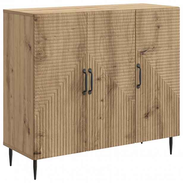 vidaXL Servírovací skříň Dub artisan 89 x 34,5 x 80 cm