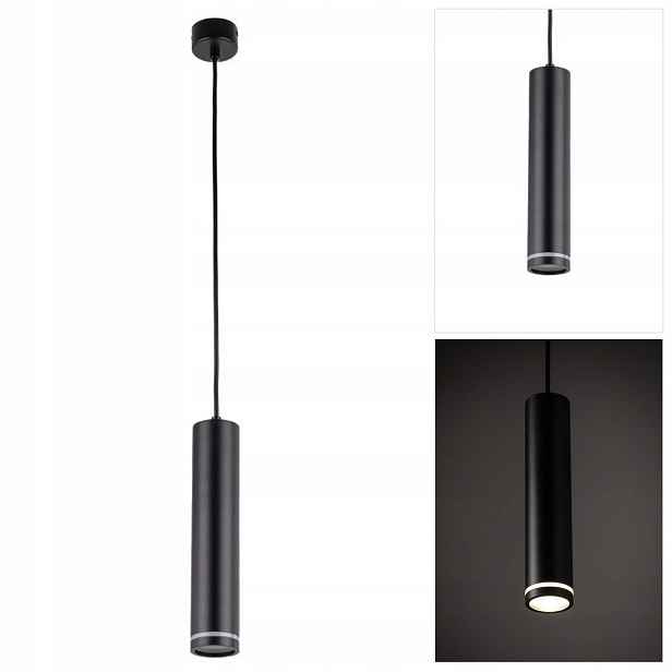 Černá závěsná lampa Jet s moderním designem nad jídelní stůl Tk Lighting
