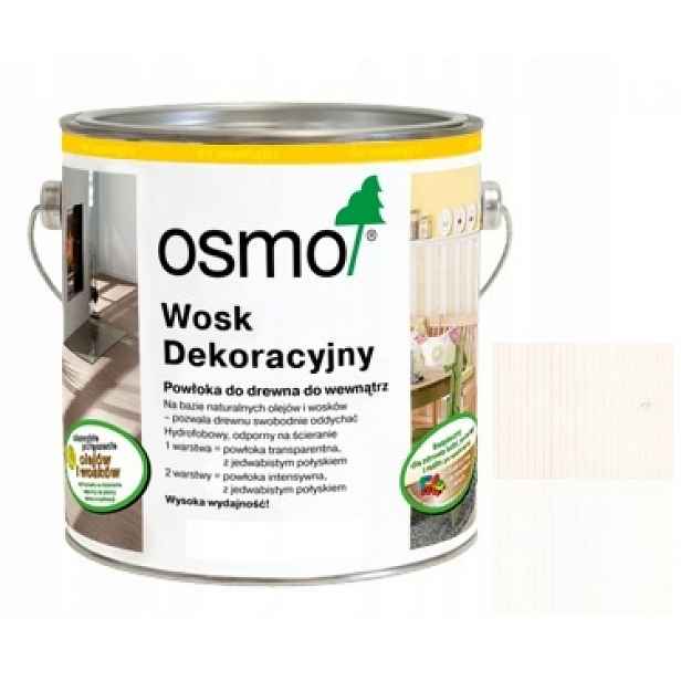 Osmo 3186 2,5L Vosk Dekorativní matná bílá barva **wawa