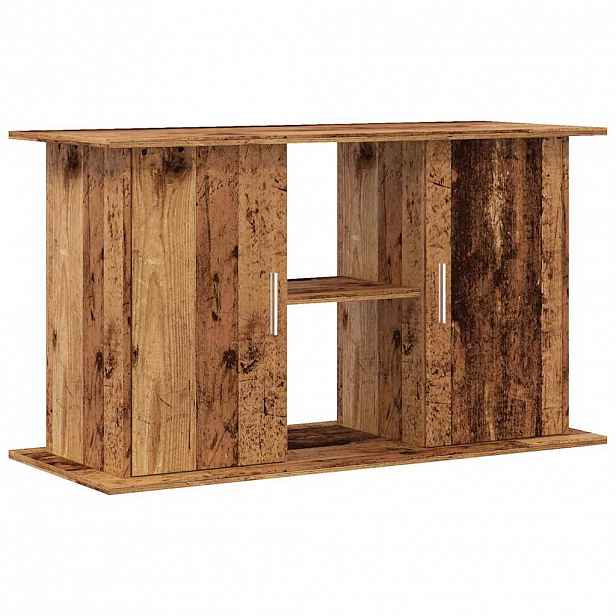 vidaXL Stojan na akvárium old wood 101 x 41 x 58 cm kompozitní dřevo