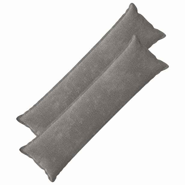 vidaXL Povlak na polštář 2 ks HOUTEN Tmavě šedá 40 x 145 cm