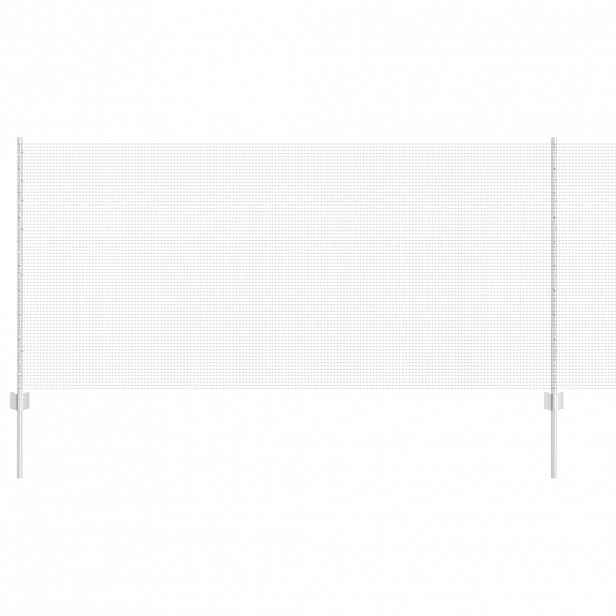 vidaXL Svařovaná drátěná plotovina s tyčkami 25 x 1 m Pozinkovaná ocel