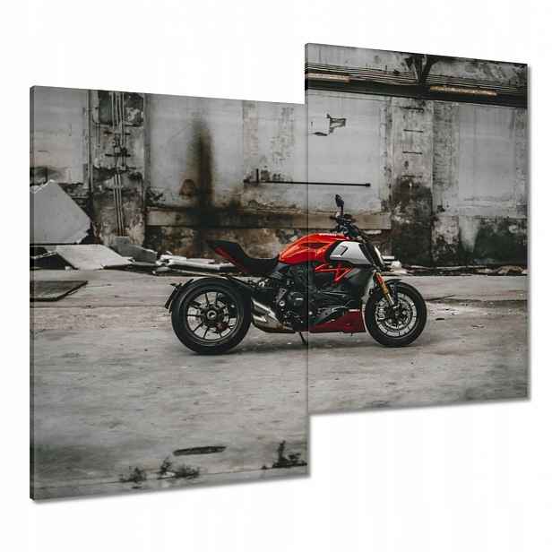 Obrazy 80x70 Červené Ducati Motocykl
