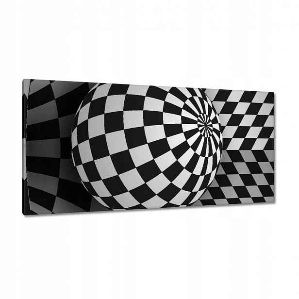 Obrazy 115x55 Abstrackja černobílá