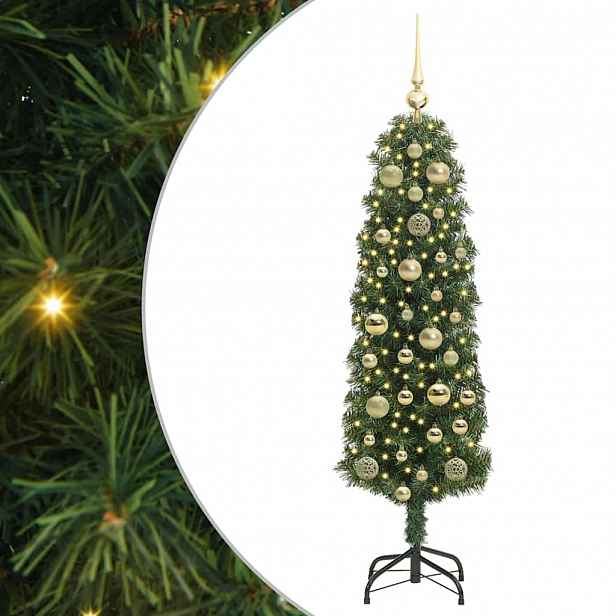 vidaXL Umělý vánoční stromeček Zelená 120 cm PVC, ocel a plast