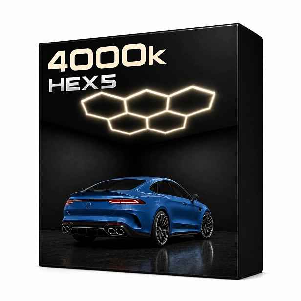 Bílé Led osvětlení 168W studiová dílna Hexagon 5 4000K
