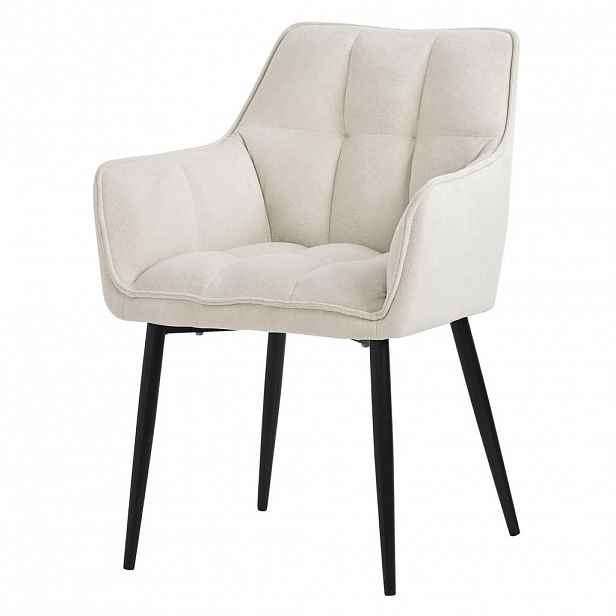 ML-DESIGN JÍDELNÍ ŽIDLE krémová froté látka