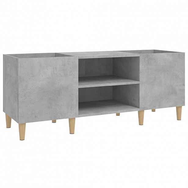 vidaXL Skříňka na LP desky betonově šedá 121x38x48 cm kompozitní dřevo