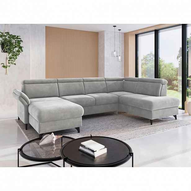 Sit & More SEDACÍ SOUPRAVA, textil, barvy stříbra