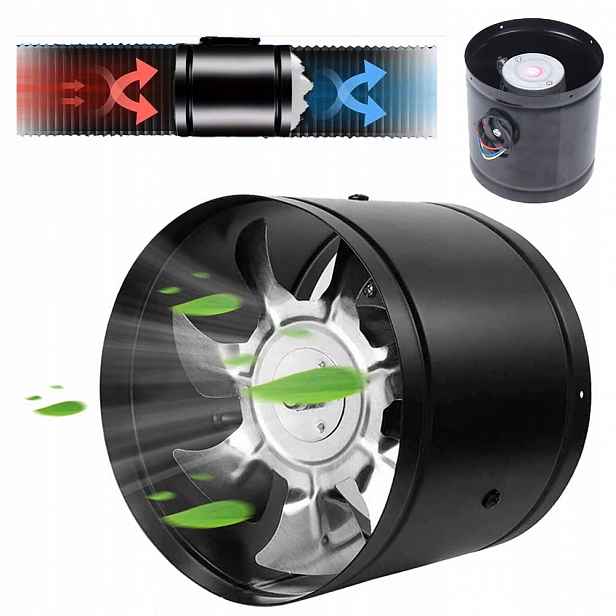 Kanálový Ventilátor 150 MM 500 M³/h Kovový Odtahový Ventilátor Výtahový