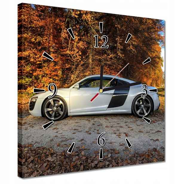 Nástěnné hodiny Audi Tt 30x30 bílé