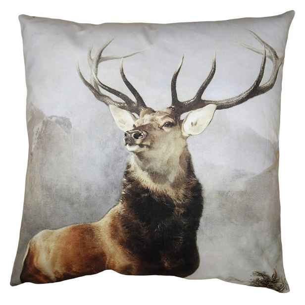 Sametový povlak na polštář Jelen Deer - 45*45 cm Clayre & Eef