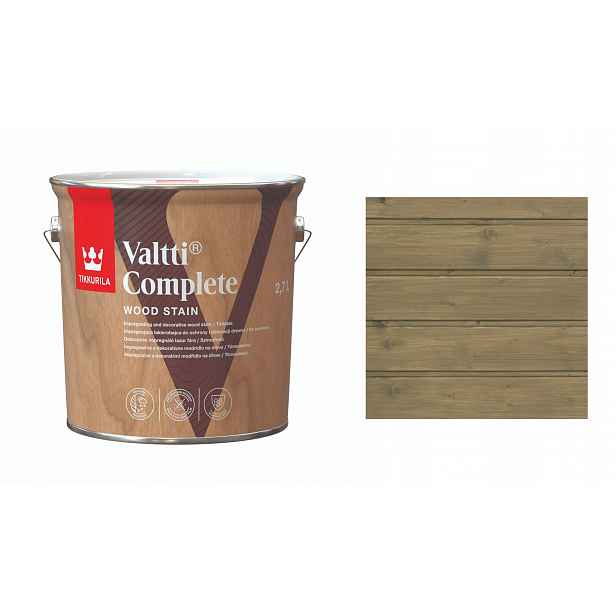 Tikkurila Valtti Complete 2,7L 227A Matsutake Lakovací Hmota S Rozpouštědly