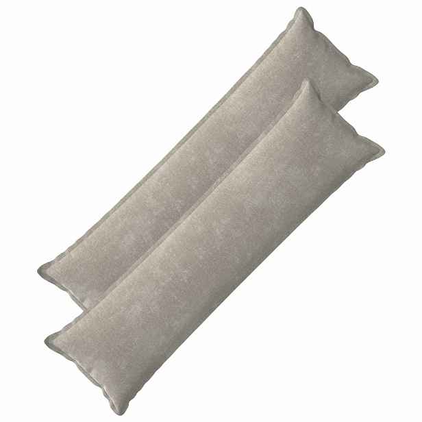 vidaXL Povlak na polštář 2 ks HOUTEN Světle šedá 40 x 145 cm