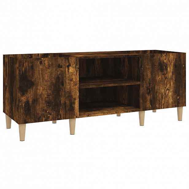 vidaXL Skříňka na LP desky kouřový dub 121x38x48 cm kompozitní dřevo