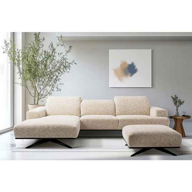 Livetastic ROHOVÁ SEDAČKA, textil, béžová