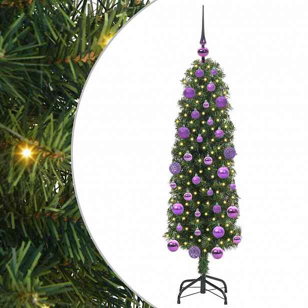 vidaXL Umělý vánoční stromeček Zelená 120 cm PVC, ocel a plast