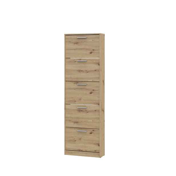 Botník SAREL s 5 výklopy, dub artisan