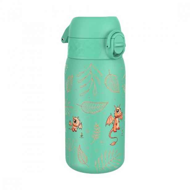 Dětská láhev na vodu, nerezavějící, 400ml, Egg to Dragon - Ion8