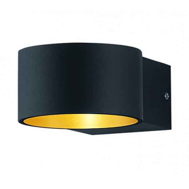 LED Nástěnná lampa Trio Lacapo černá 223410132