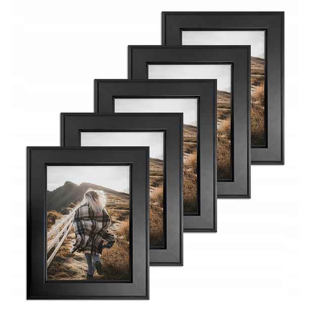 Sada 5 fotorámečků 15x21 Paříž černá
