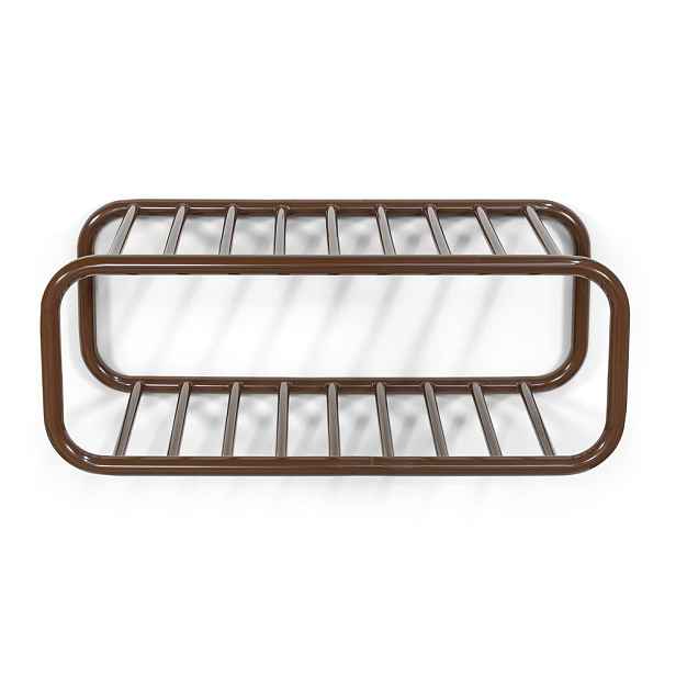 Tmavě hnědý kovový závěsný botník 72x28x35 cm Retro – Spinder Design