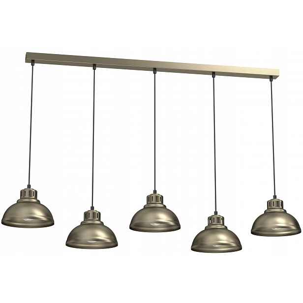 Závěsná lampa Sven Zlatá Šedá Kovová elegance v industriálním stylu