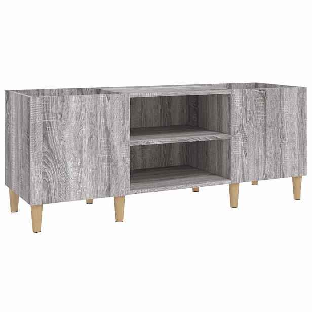 vidaXL Skříňka na LP desky šedá sonoma 121x38x48 cm kompozitní dřevo