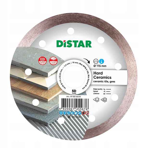 Diamantový Distar Diamantový Kotouč 115x22,23 Tvrdá keramika