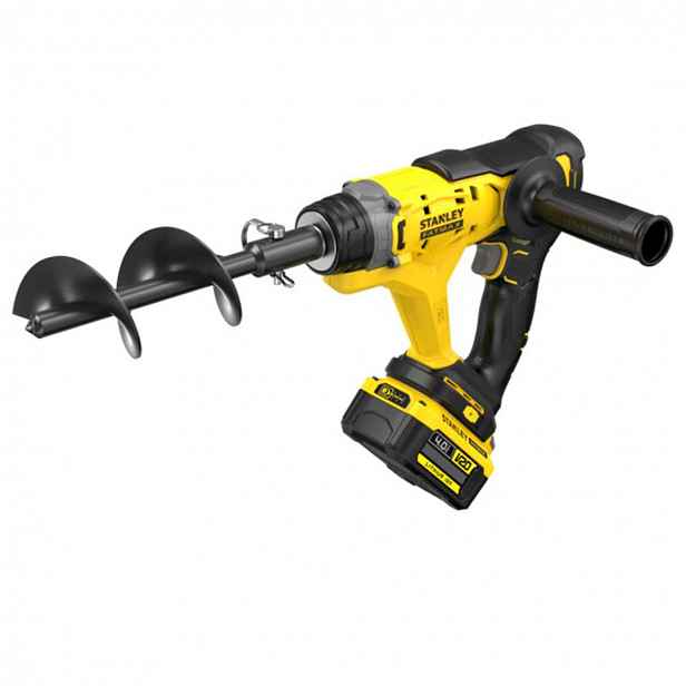 Stanley - 18V zemní vrták, 1x aku 4,0 Ah Li-Ion, nabíječka SFMCGA75M1-QW