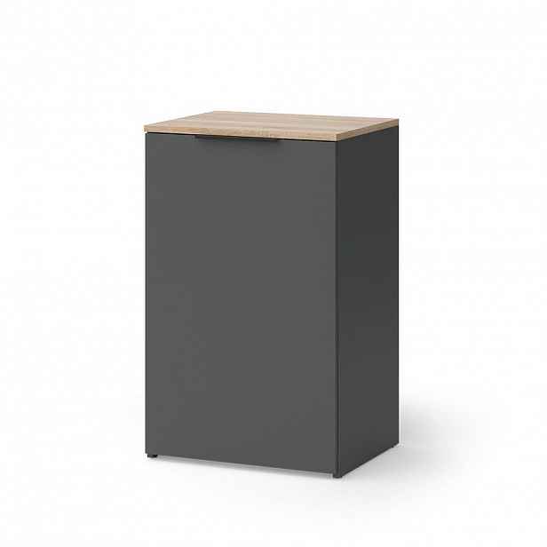 Vicco KREDENC Wido Antracit 50 x 80 cm s policí