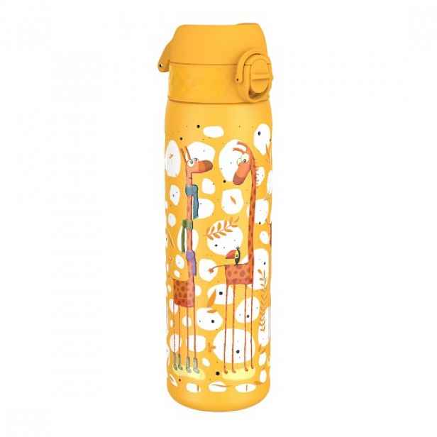 Dětská láhev na vodu, nerezavějící ocel, 600ml, Giraffes - Ion8