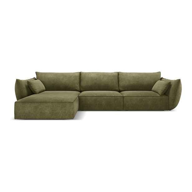 Zelená rohová pohovka (levý roh) Vanda – Mazzini Sofas
