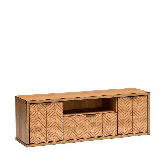 MASSENO TV STOLEK CARINI, 156/53/40,6 cm, dekor dub