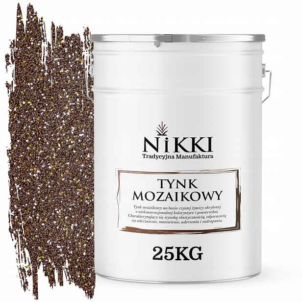 Mozaiková Pryskyřičná Omítka 25 Kg Vnitřní Vnější Barva Hnědá Tmavá M63