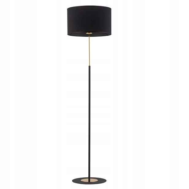 Podlahová Lampa Lord Černá Zlatá 1XE27 stojací lampa do obývacího pokoje moderní